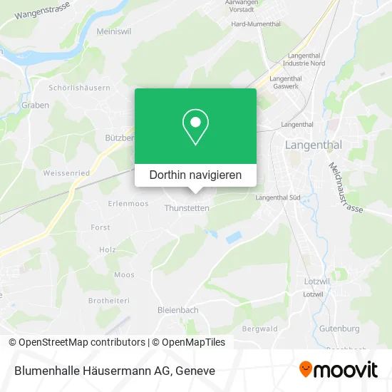 Blumenhalle Häusermann AG Karte