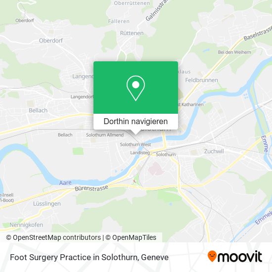 Foot Surgery Practice in Solothurn Karte