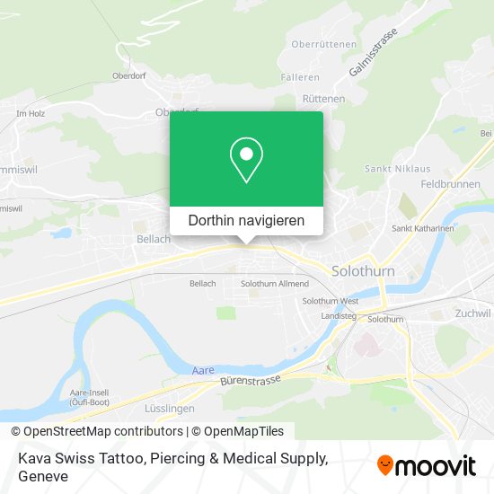 Kava Swiss Tattoo, Piercing & Medical Supply Karte