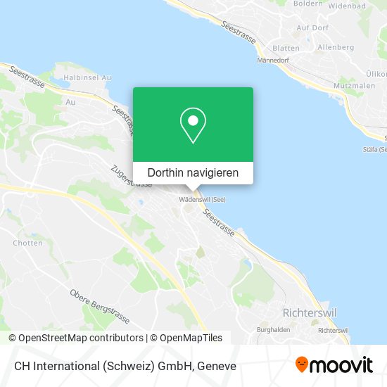 CH International (Schweiz) GmbH Karte