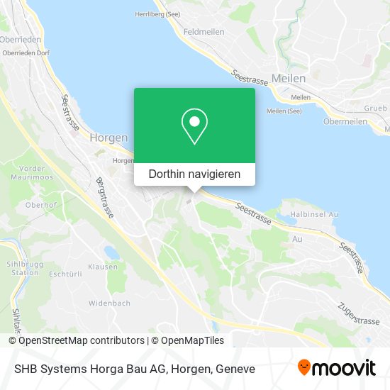 SHB Systems Horga Bau AG, Horgen Karte