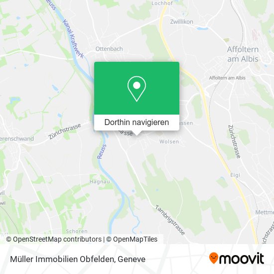 Müller Immobilien Obfelden Karte