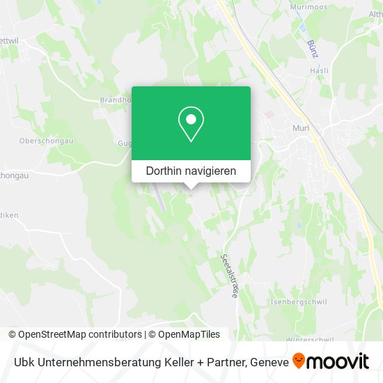 Ubk Unternehmensberatung Keller + Partner Karte