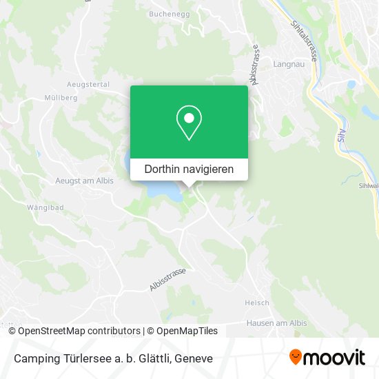 Camping Türlersee a. b. Glättli Karte