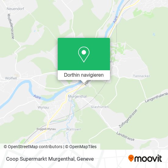 Coop Supermarkt Murgenthal Karte