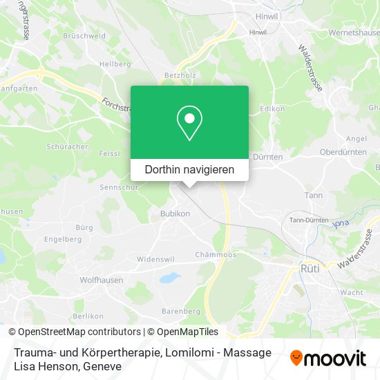 Trauma- und Körpertherapie, Lomilomi - Massage Lisa Henson Karte