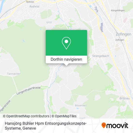 Hansjörg Bühler Hpm Entsorgungskonzepte-Systeme Karte