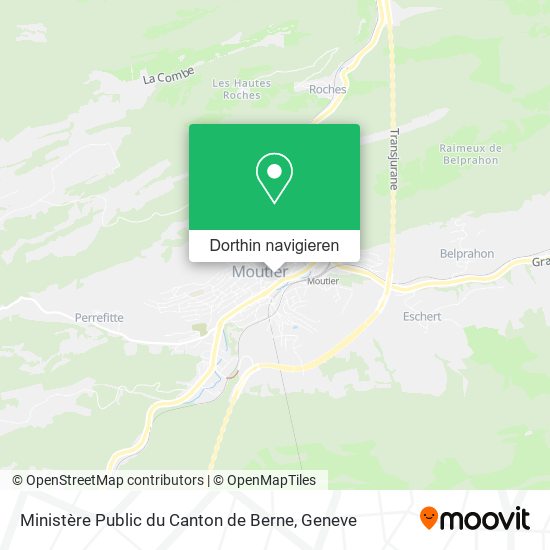 Ministère Public du Canton de Berne Karte