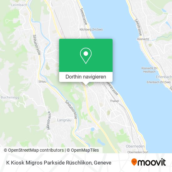 K Kiosk Migros Parkside Rüschlikon Karte