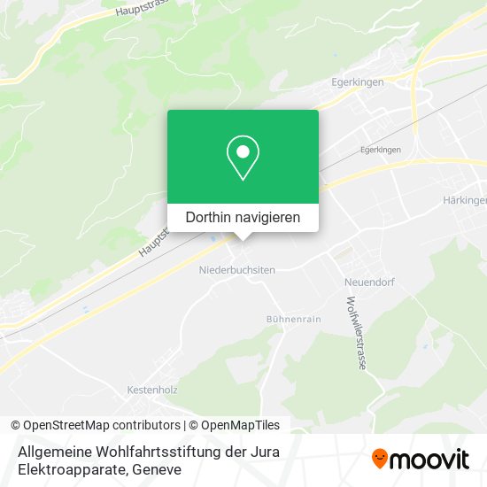 Allgemeine Wohlfahrtsstiftung der Jura Elektroapparate Karte