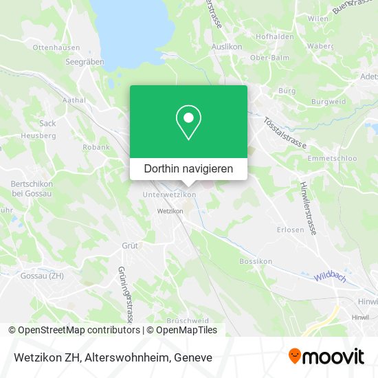 Wetzikon ZH, Alterswohnheim Karte