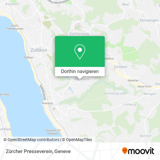 Zürcher Presseverein Karte