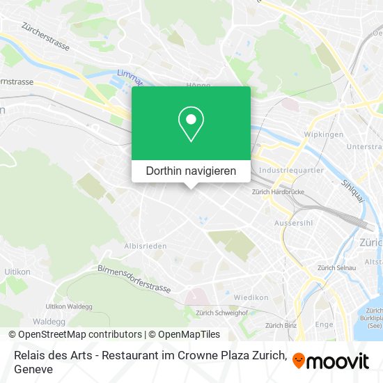 Relais des Arts - Restaurant im Crowne Plaza Zurich Karte