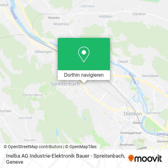Inelba AG Industrie-Elektronik Bauer - Spreitenbach Karte