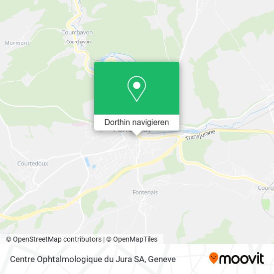 Centre Ophtalmologique du Jura SA Karte
