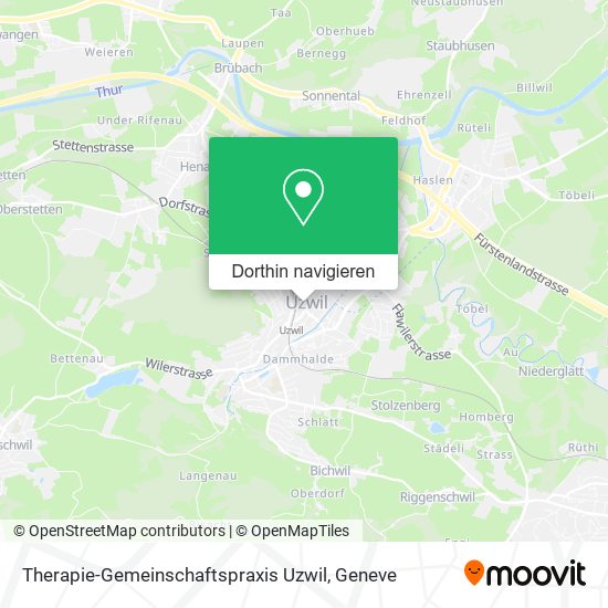 Therapie-Gemeinschaftspraxis Uzwil Karte