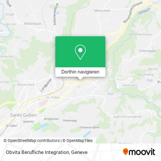 Obvita Berufliche Integration Karte