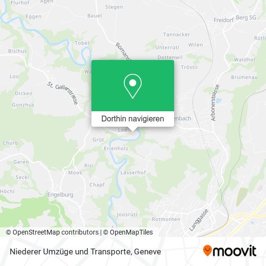 Niederer Umzüge und Transporte Karte
