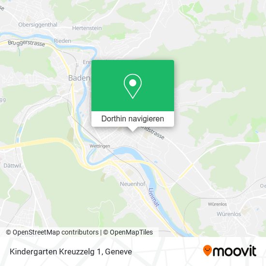 Kindergarten Kreuzzelg 1 Karte