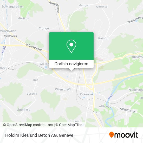 Holcim Kies und Beton AG Karte