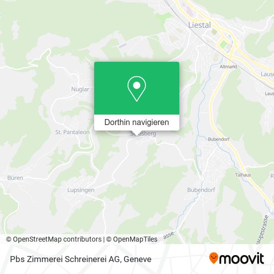 Pbs Zimmerei Schreinerei AG Karte