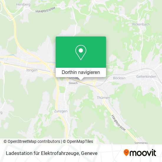 Ladestation für Elektrofahrzeuge Karte