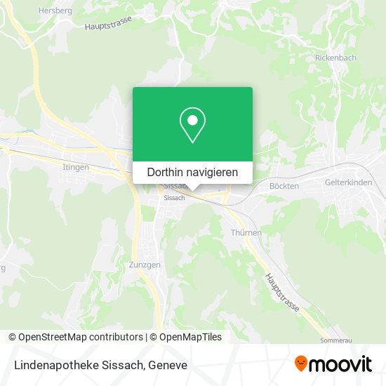 Lindenapotheke Sissach Karte