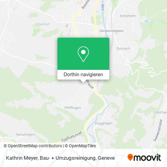 Kathrin Meyer, Bau- + Umzugsreinigung Karte