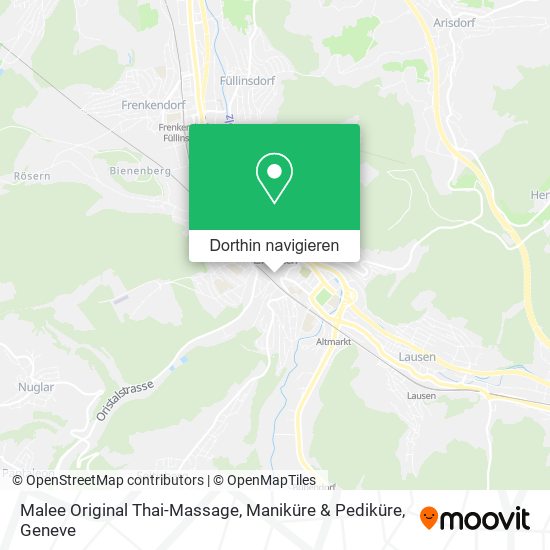 Malee Original Thai-Massage, Maniküre & Pediküre Karte