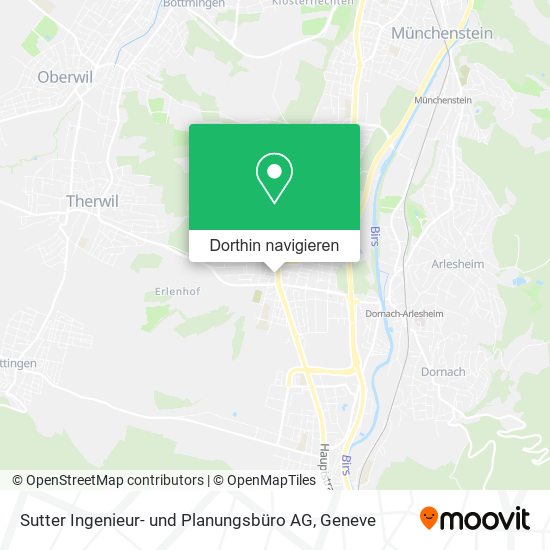 Sutter Ingenieur- und Planungsbüro AG Karte