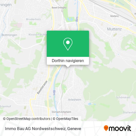 Immo Bau AG Nordwestschweiz Karte