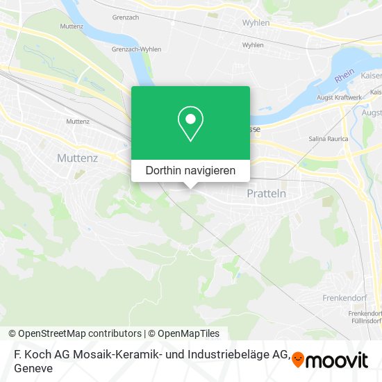 F. Koch AG Mosaik-Keramik- und Industriebeläge AG Karte