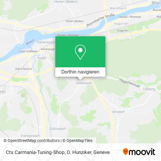 Cts Carmania-Tuning-Shop, O. Hunziker Karte