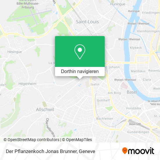 Der Pflanzenkoch Jonas Brunner Karte