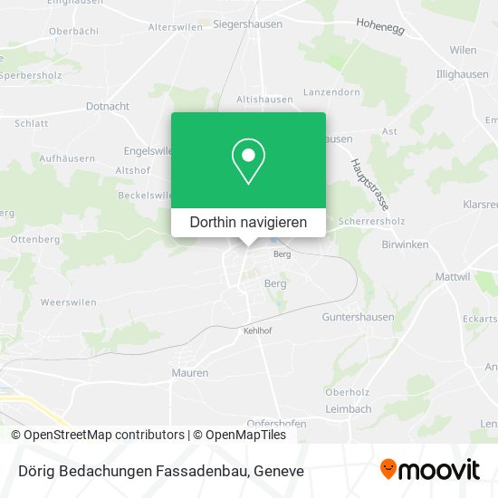 Dörig Bedachungen Fassadenbau Karte