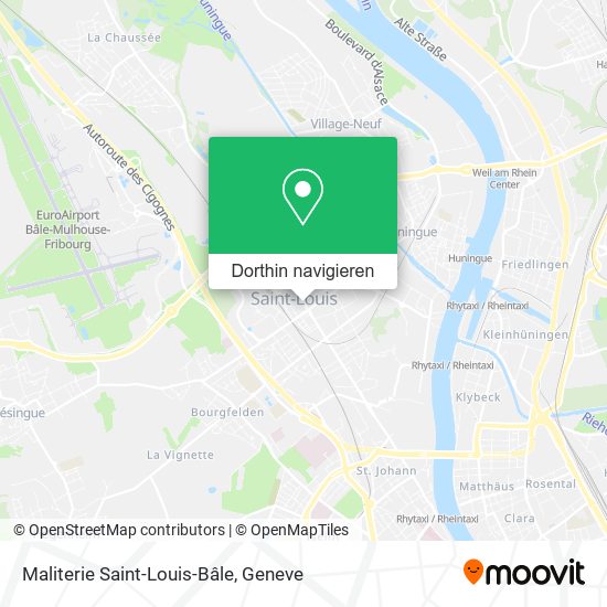 Maliterie Saint-Louis-Bâle Karte