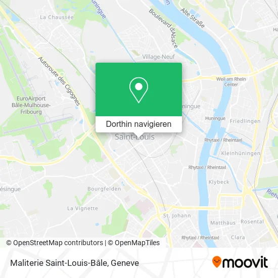 Maliterie Saint-Louis-Bâle Karte