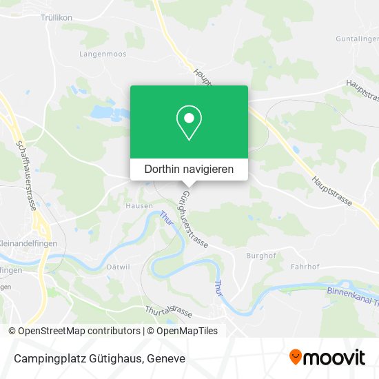 Campingplatz Gütighaus Karte