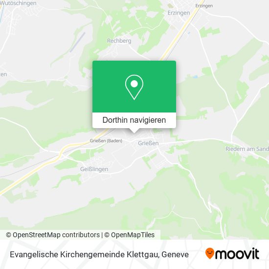 Evangelische Kirchengemeinde Klettgau Karte