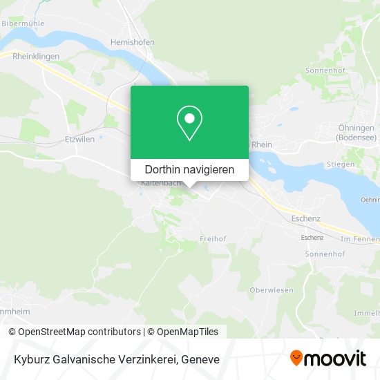 Kyburz Galvanische Verzinkerei Karte