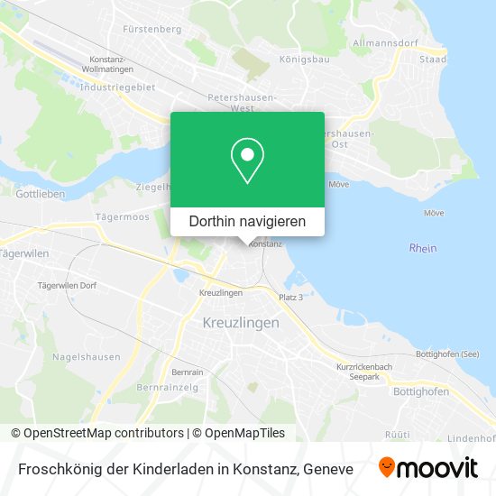 Froschkönig der Kinderladen in Konstanz Karte