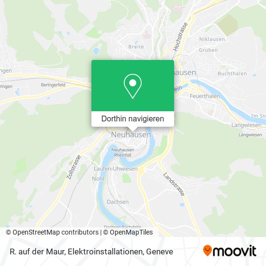 R. auf der Maur, Elektroinstallationen Karte