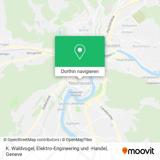 K. Waldvogel, Elektro-Engineering und -Handel Karte