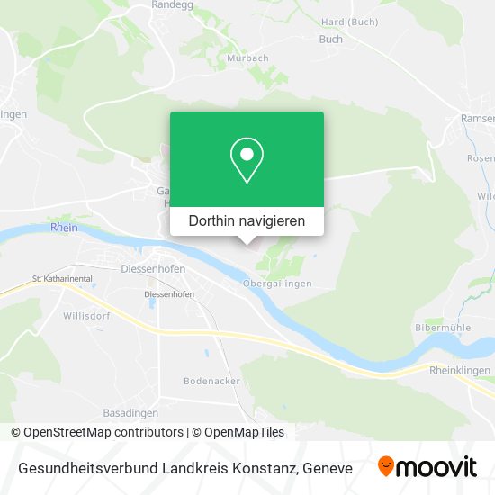Gesundheitsverbund Landkreis Konstanz Karte