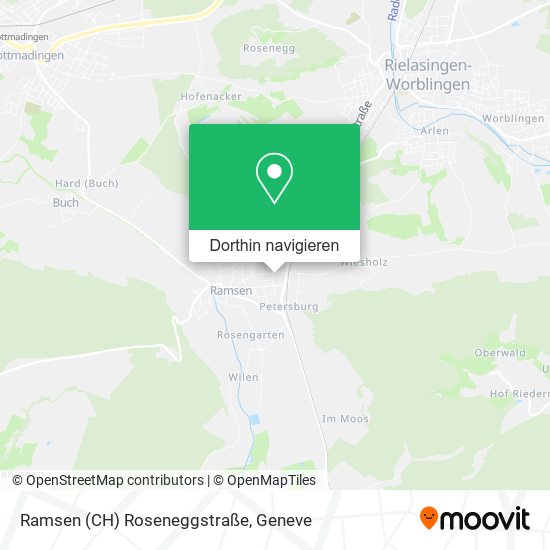 Ramsen (CH) Roseneggstraße Karte