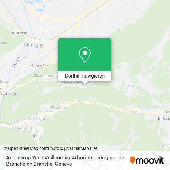 Arbocamp Yann Vuilleumier Arboriste-Grimpeur de Branché en Branche Karte