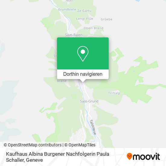 Kaufhaus Albina Burgener Nachfolgerin Paula Schaller Karte