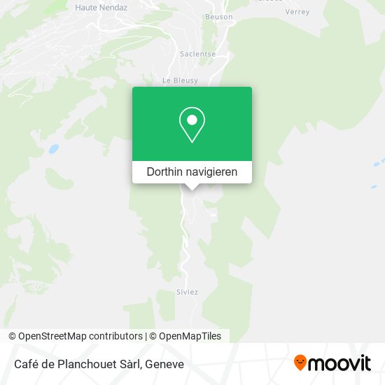 Café de Planchouet Sàrl Karte