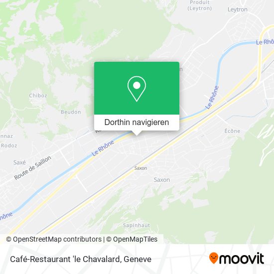 Café-Restaurant 'le Chavalard Karte