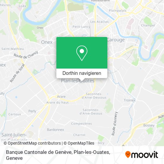 Banque Cantonale de Genève, Plan-les-Ouates Karte